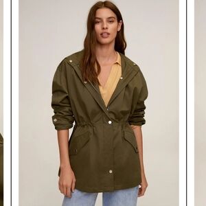 WOMAN WATER REPELLANT PARKA KHAKI SIZE XS